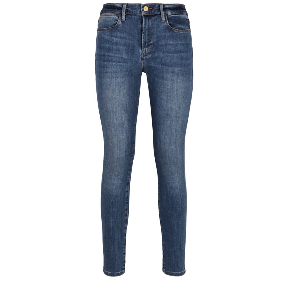 Frame Denim Dark Blue Skinny Jeans | Size 24 | Classic Fit